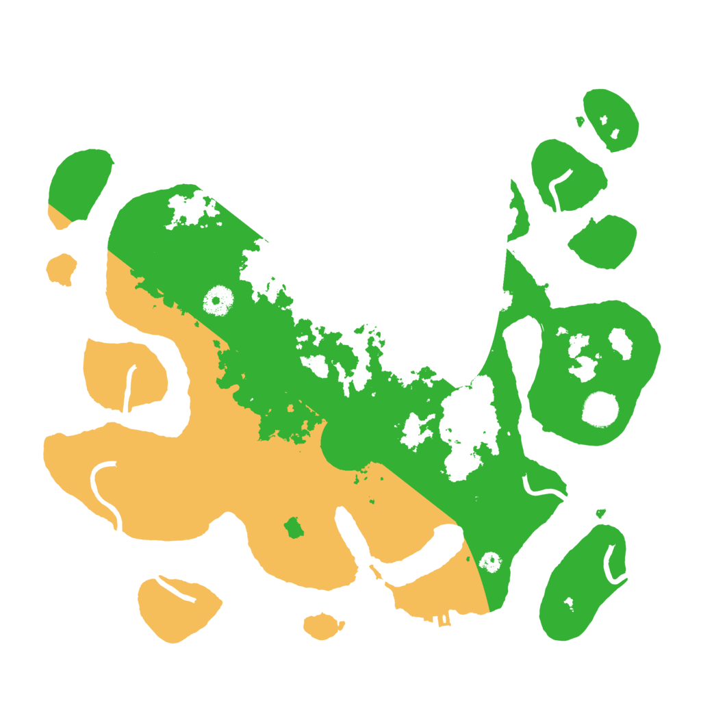 Biome Rust Map: Procedural Map, Size: 3550, Seed: 608154