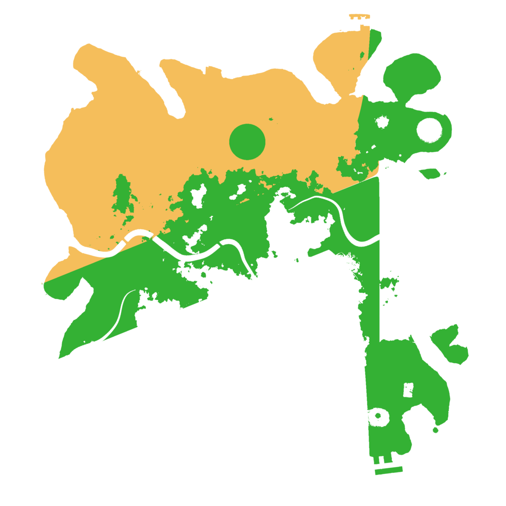 Biome Rust Map: Procedural Map, Size: 3700, Seed: 1294228451