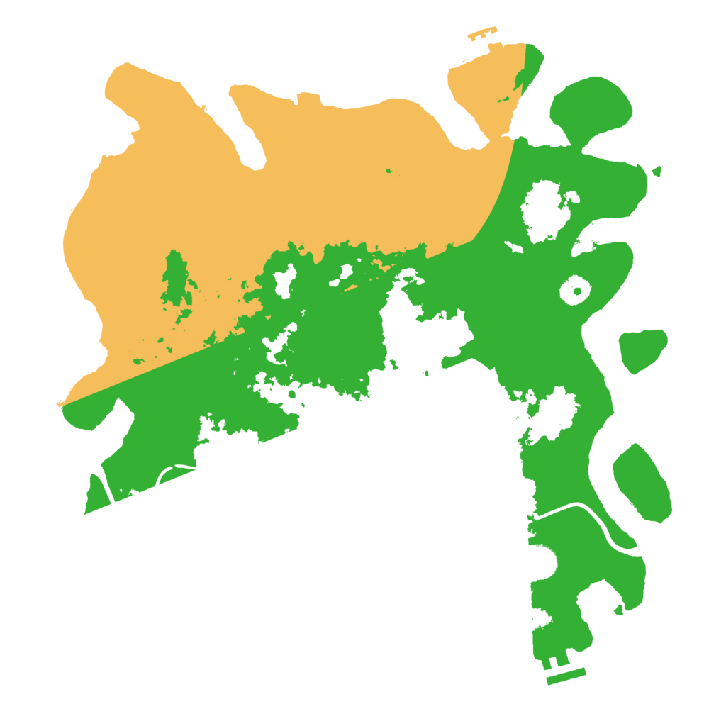 Biome Rust Map: Procedural Map, Size: 3700, Seed: 1294228451