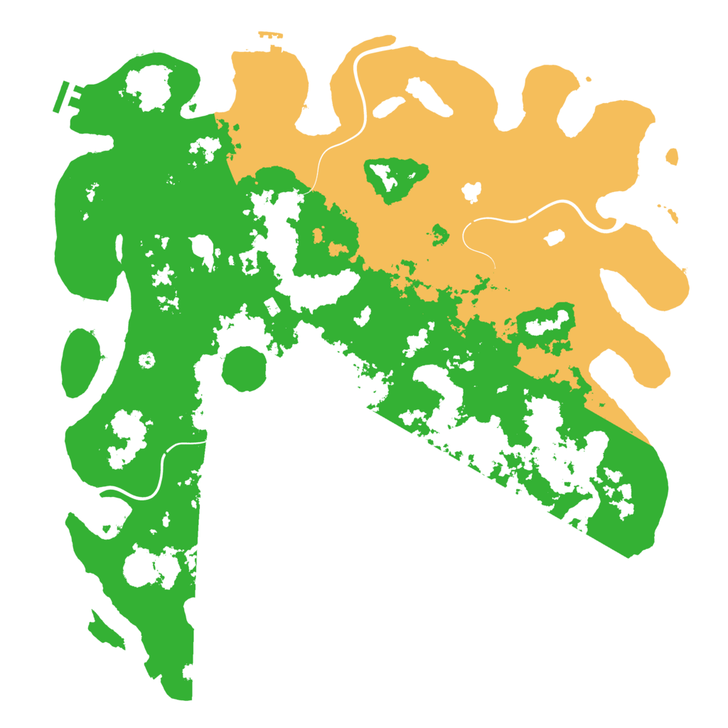 Biome Rust Map: Procedural Map, Size: 4500, Seed: 5614512