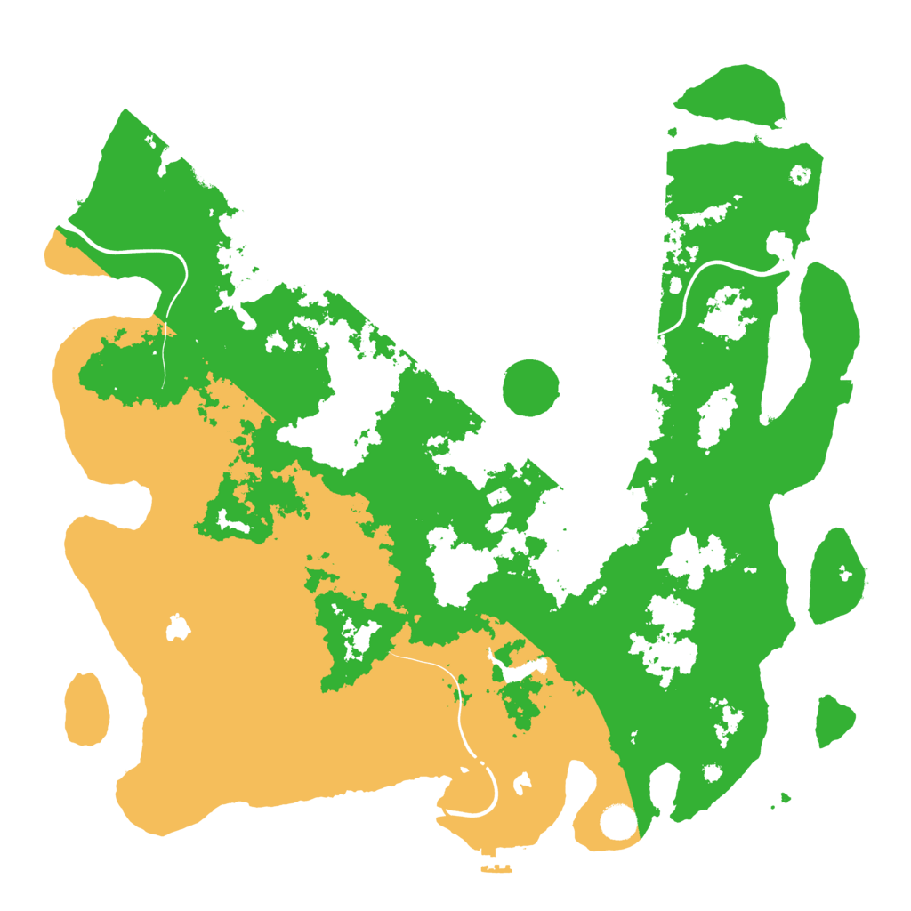 Biome Rust Map: Procedural Map, Size: 4500, Seed: 2140788