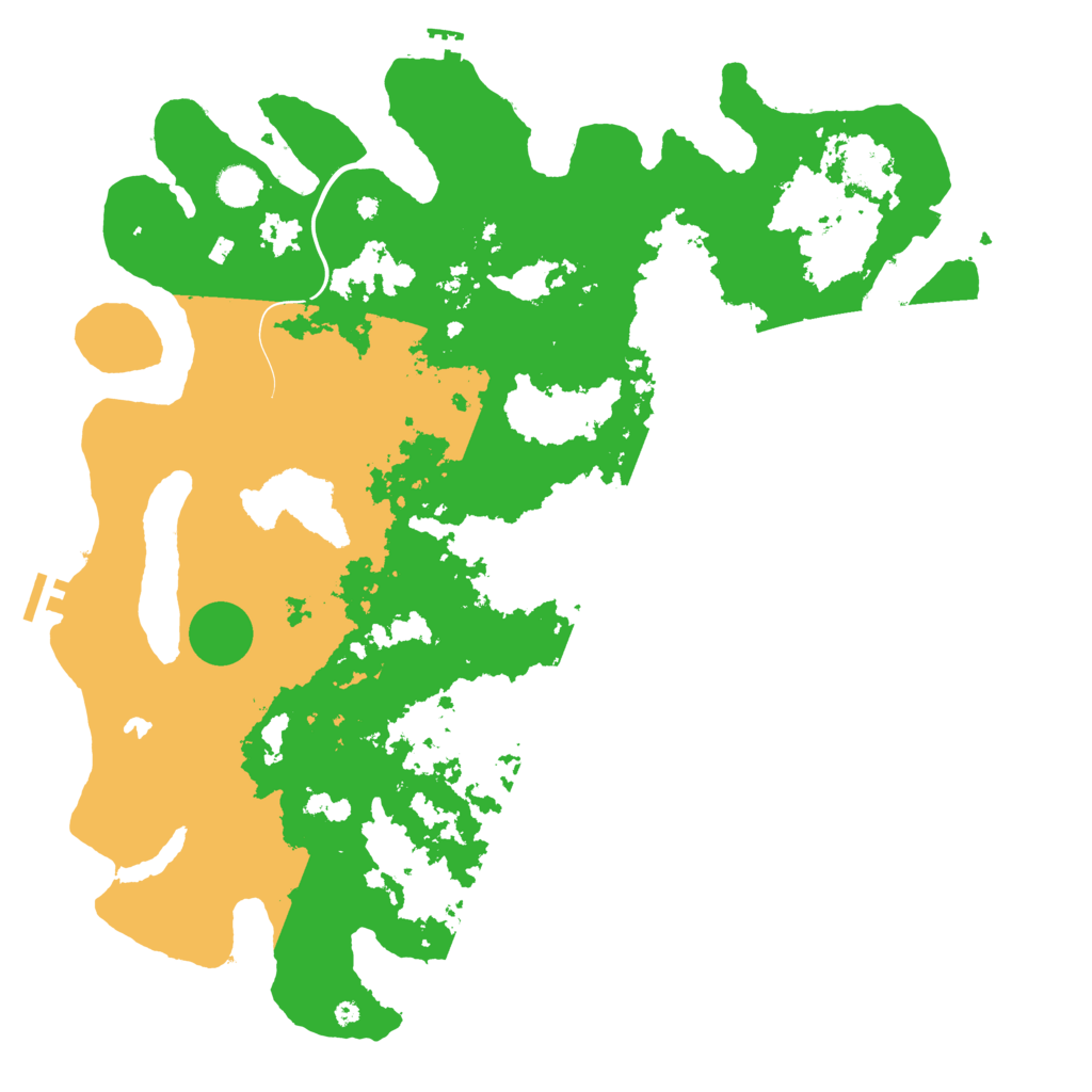 Biome Rust Map: Procedural Map, Size: 4500, Seed: 419292