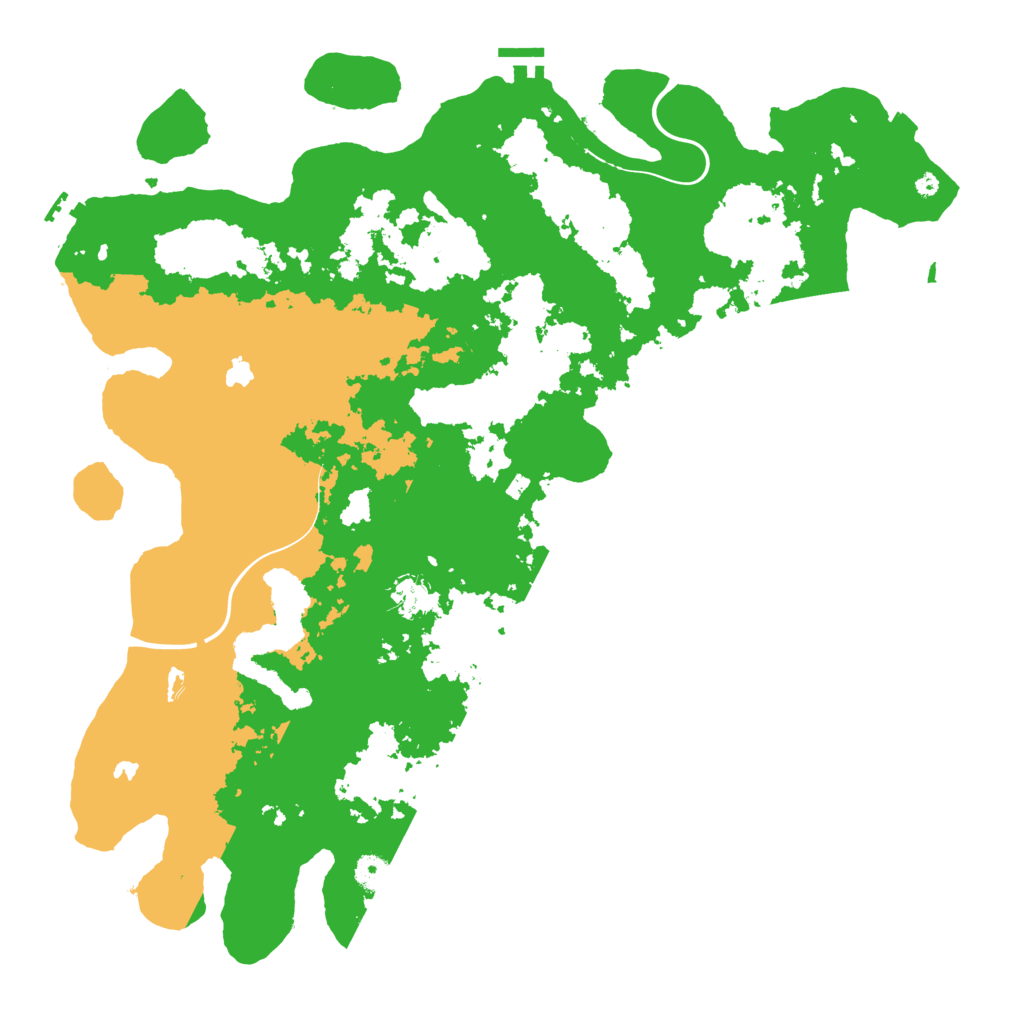Biome Rust Map: Procedural Map, Size: 4500, Seed: 4164470