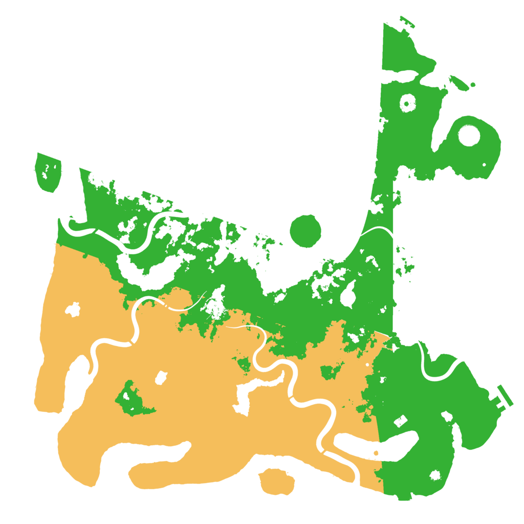Biome Rust Map: Procedural Map, Size: 4500, Seed: 117187