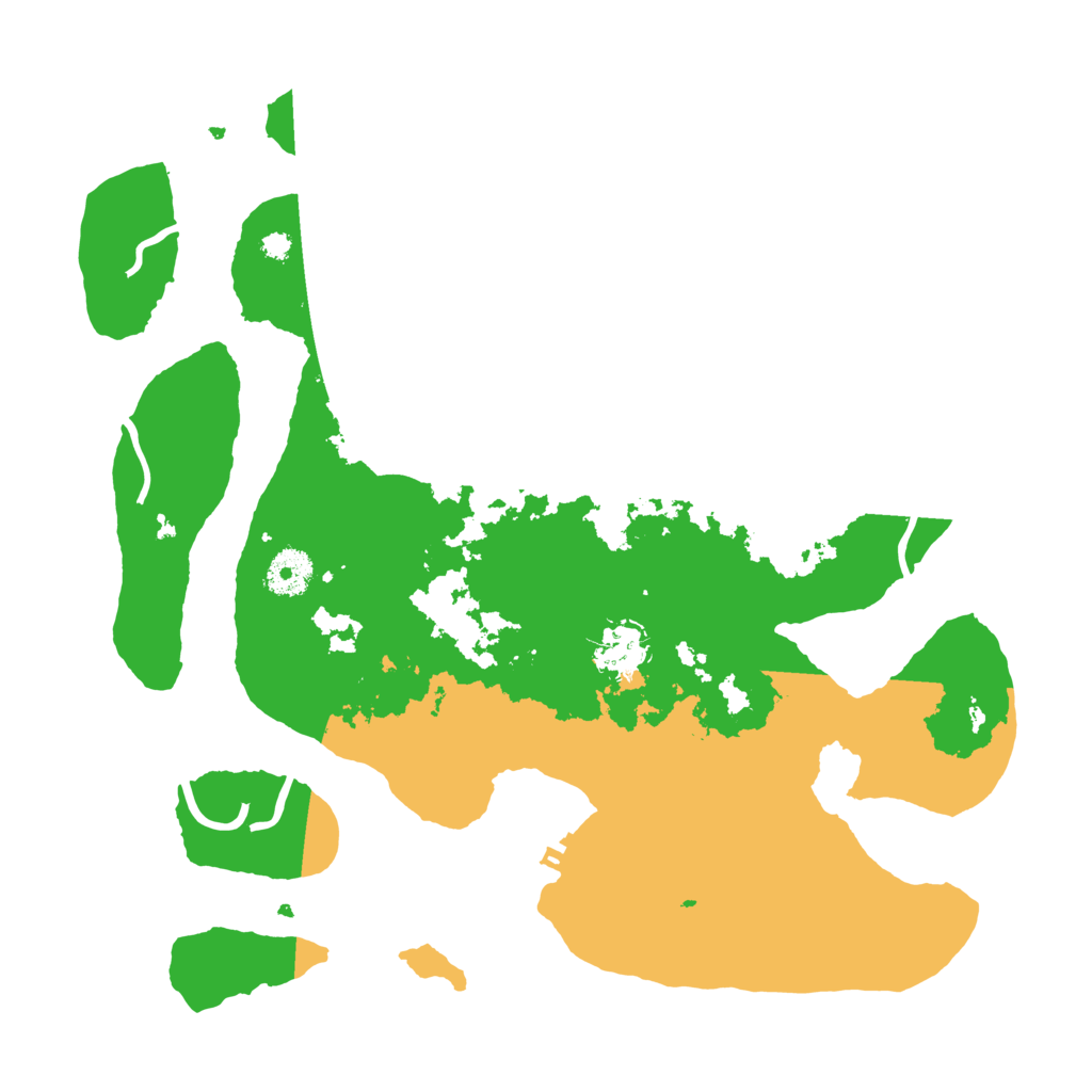 Biome Rust Map: Procedural Map, Size: 3550, Seed: 354224