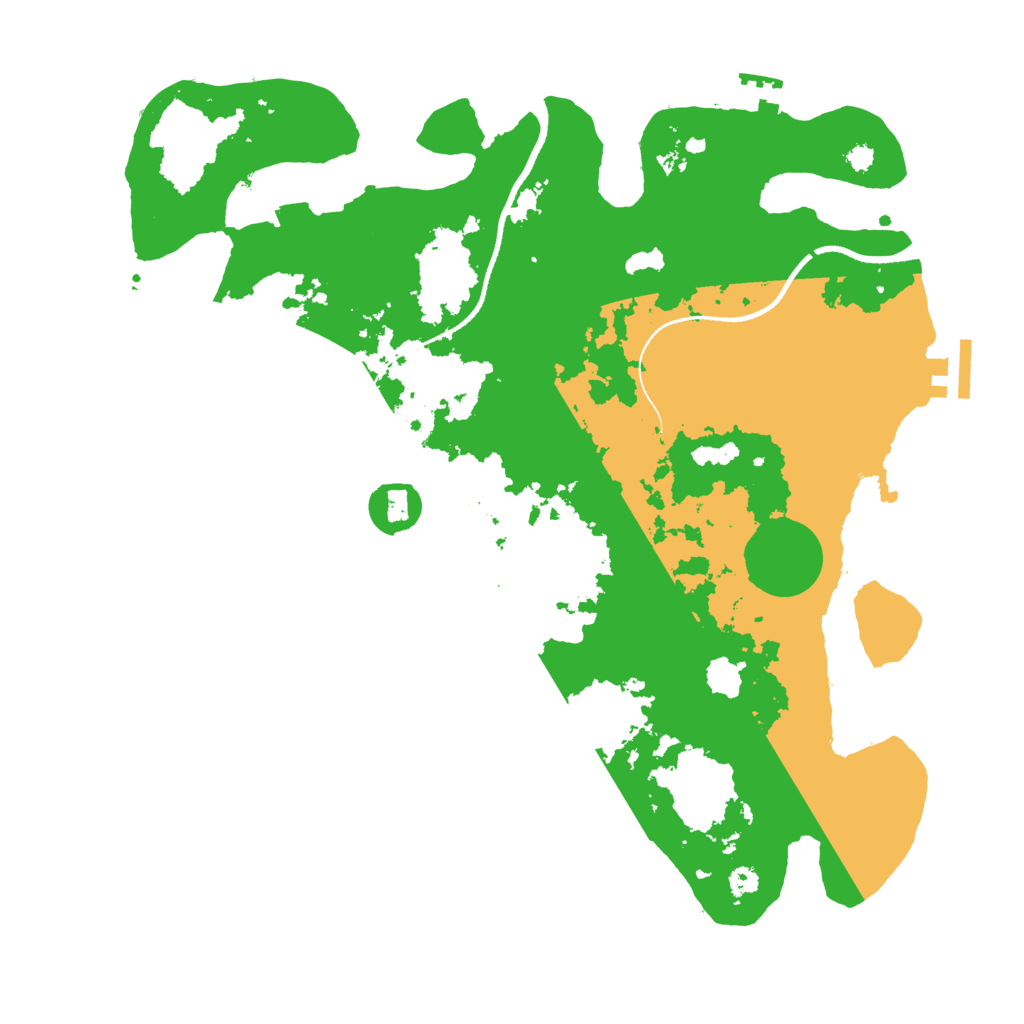 Biome Rust Map: Procedural Map, Size: 3500, Seed: 1799729753