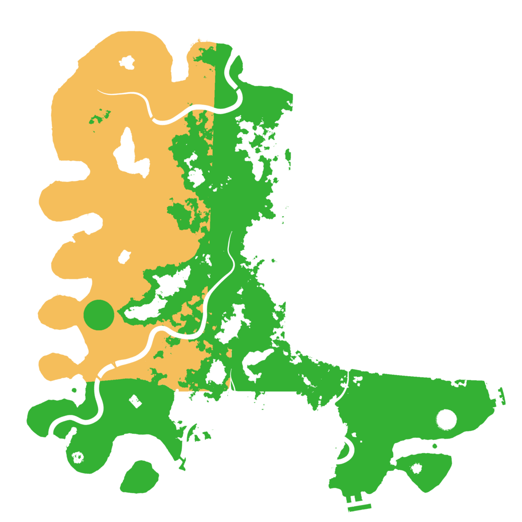 Biome Rust Map: Procedural Map, Size: 4500, Seed: 495439