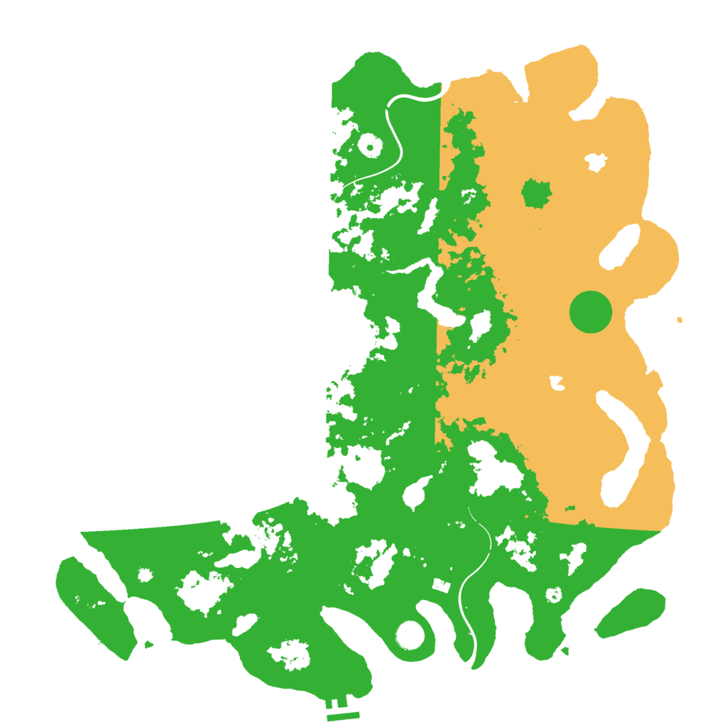 Biome Rust Map: Procedural Map, Size: 4500, Seed: 2031503