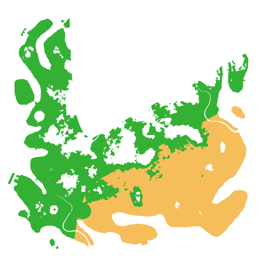 Biome Rust Map: Procedural Map, Size: 4500, Seed: 3556597