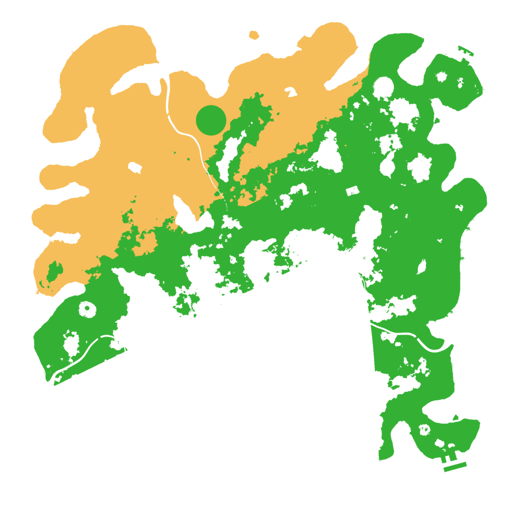 Biome Rust Map: Procedural Map, Size: 4500, Seed: 2025237