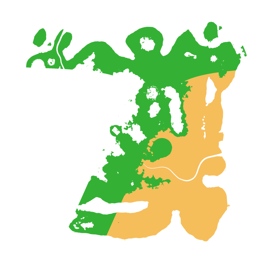 Biome Rust Map: Procedural Map, Size: 3500, Seed: 2653297