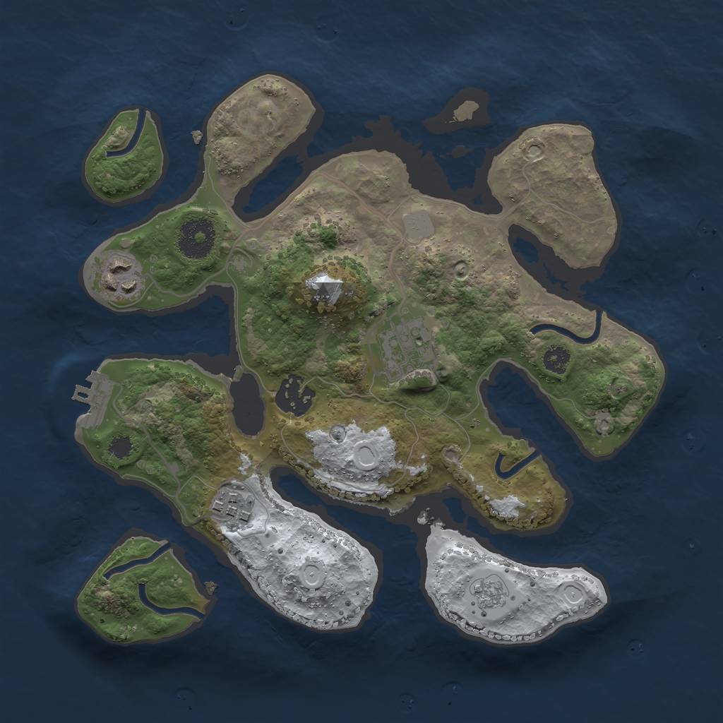 Rust Map: Procedural Map, Size: 2800, Seed: 589, 11 Monuments