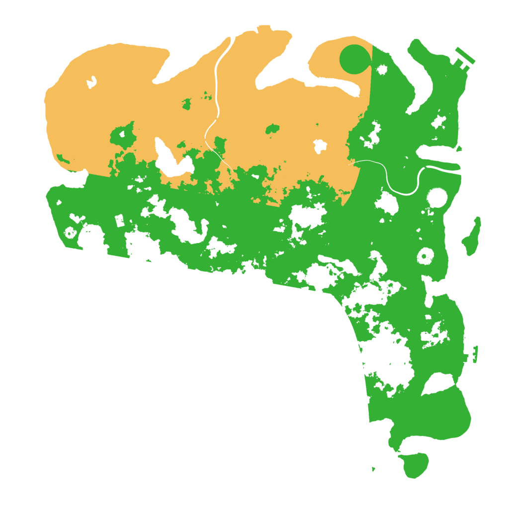 Biome Rust Map: Procedural Map, Size: 4500, Seed: 1336664