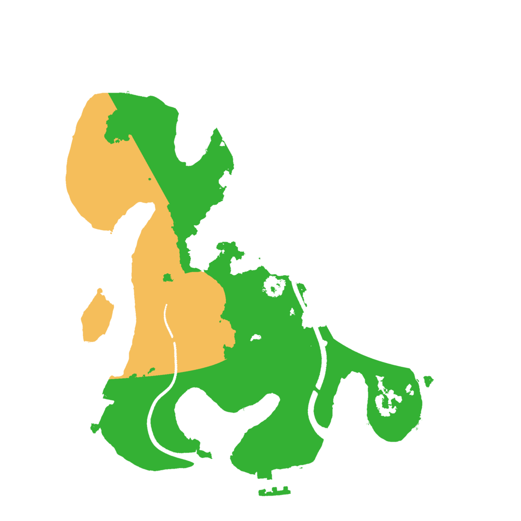 Biome Rust Map: Procedural Map, Size: 2500, Seed: 2063485737