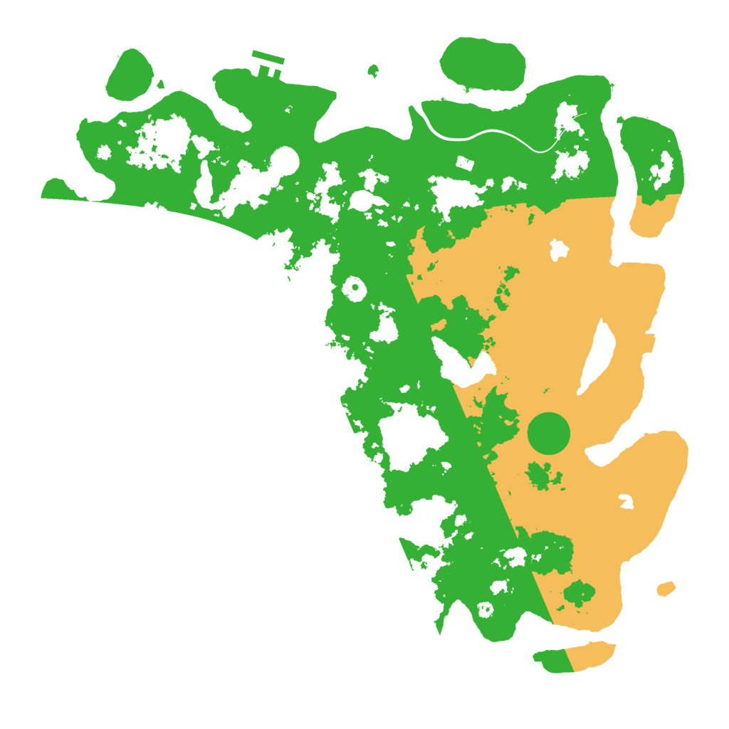 Biome Rust Map: Procedural Map, Size: 4500, Seed: 664877