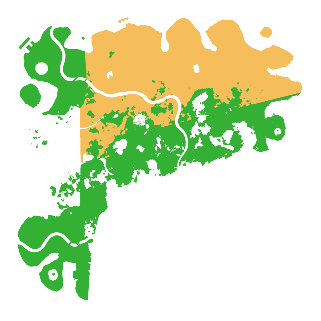 Biome Rust Map: Procedural Map, Size: 4500, Seed: 1480979