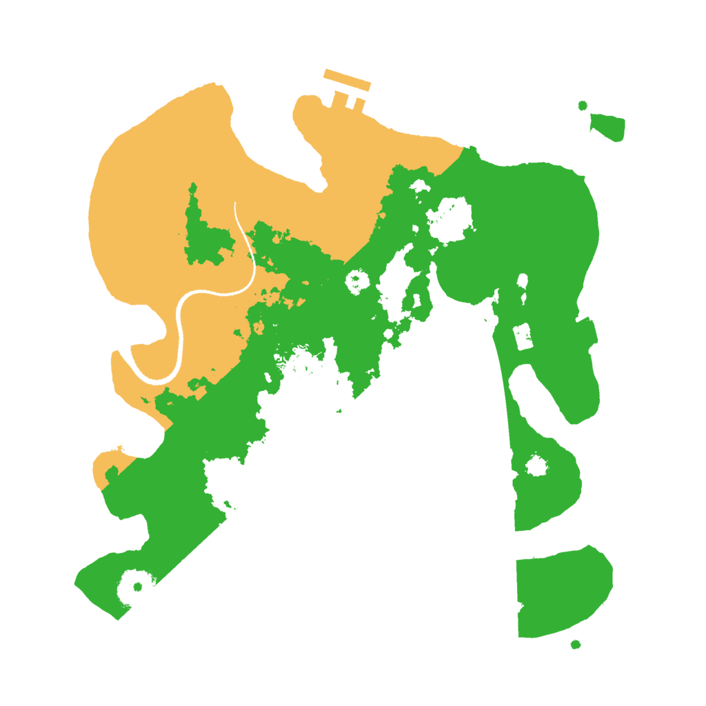 Biome Rust Map: Procedural Map, Size: 3000, Seed: 7766
