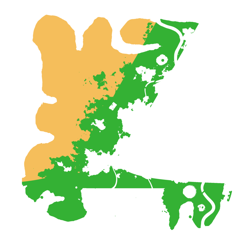 Biome Rust Map: Procedural Map, Size: 3500, Seed: 4616229