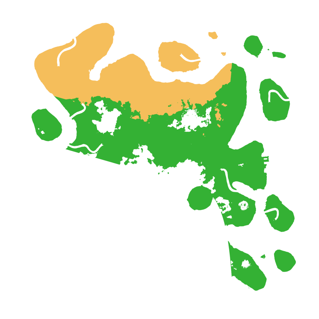 Biome Rust Map: Procedural Map, Size: 3550, Seed: 520537