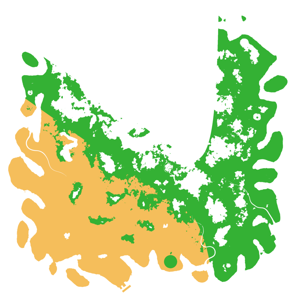 Biome Rust Map: Procedural Map, Size: 6000, Seed: 951679073