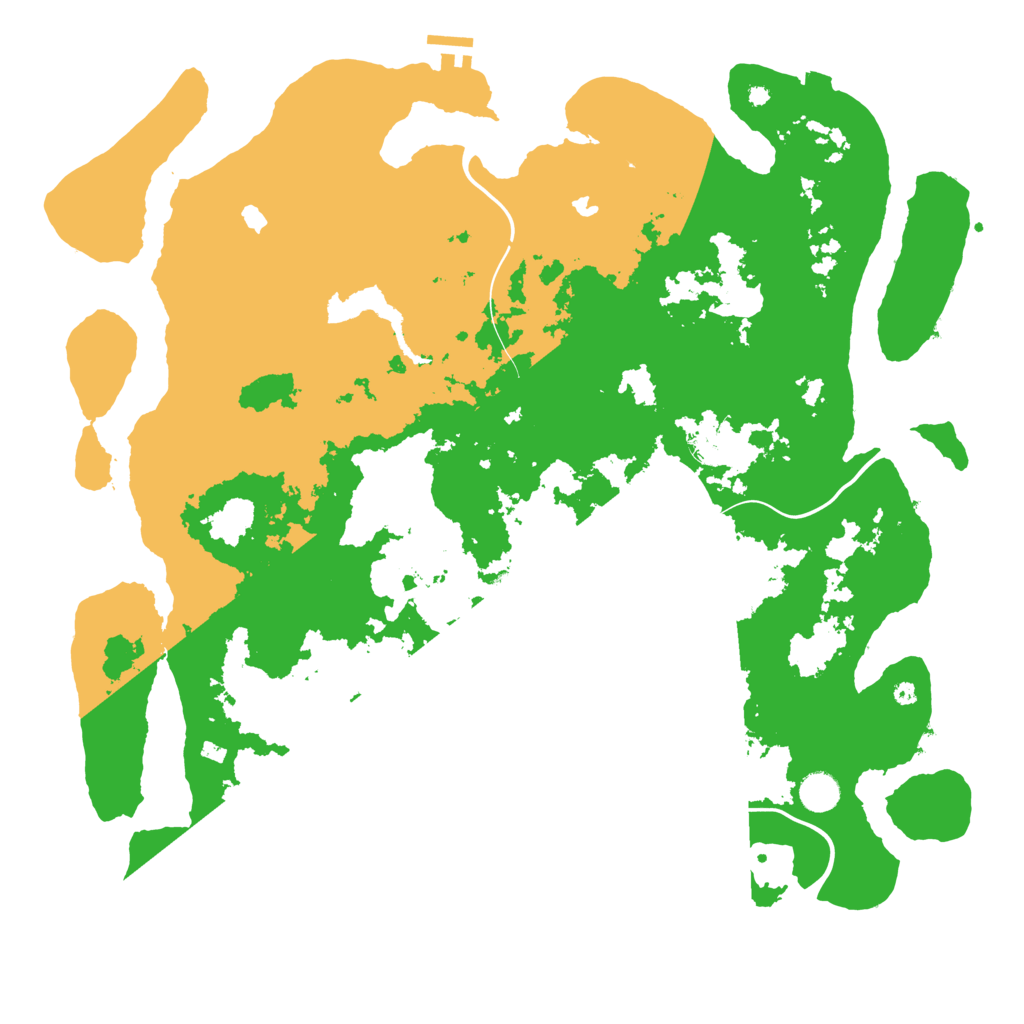 Biome Rust Map: Procedural Map, Size: 4500, Seed: 6376798