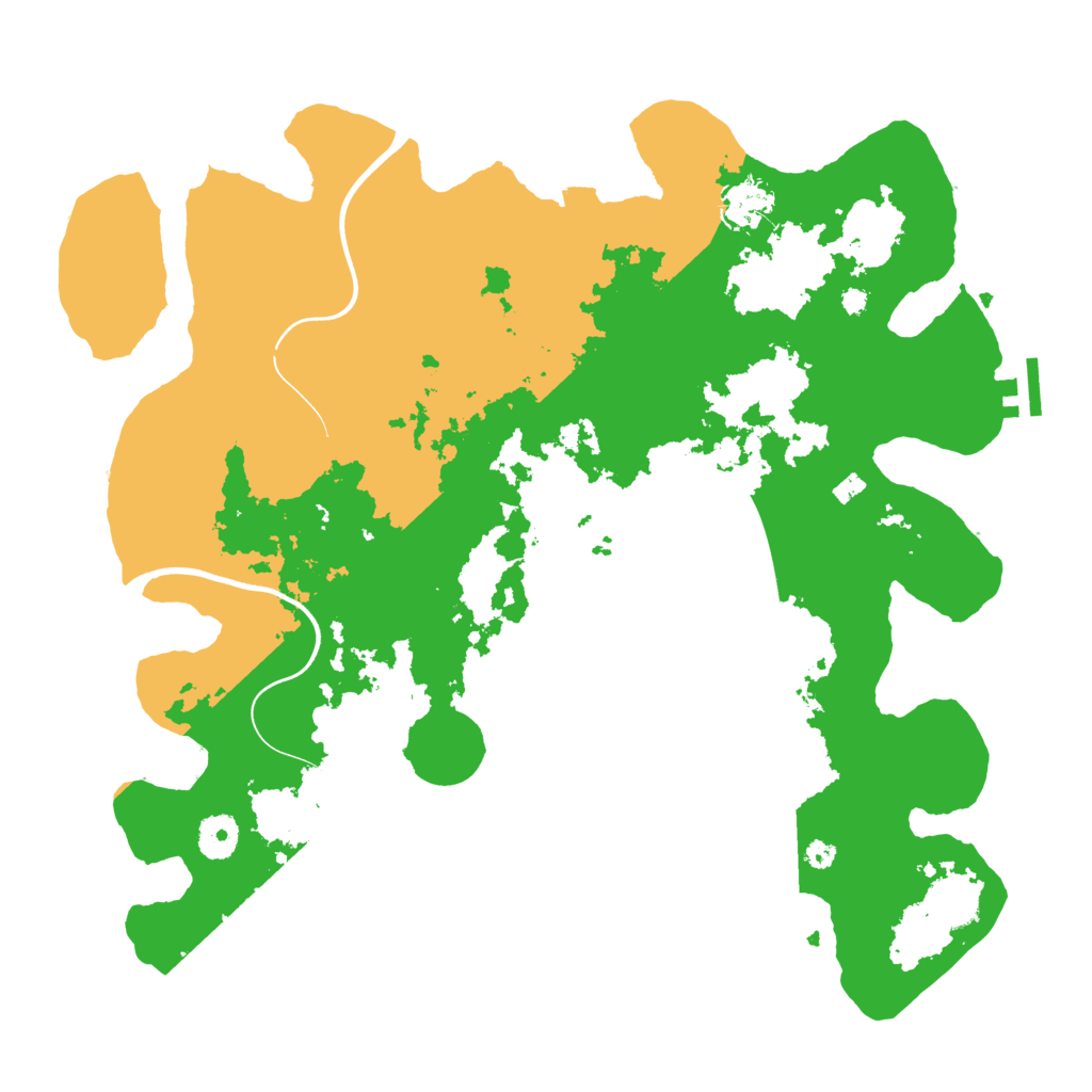Biome Rust Map: Procedural Map, Size: 3800, Seed: 7766