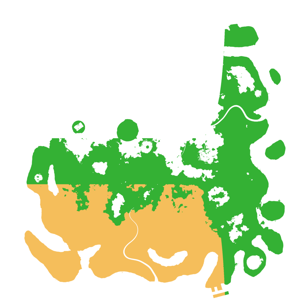 Biome Rust Map: Procedural Map, Size: 3900, Seed: 441177