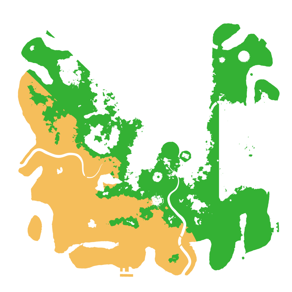 Biome Rust Map: Procedural Map, Size: 4500, Seed: 4482456