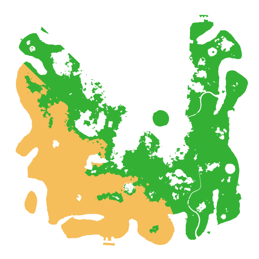 Biome Rust Map: Procedural Map, Size: 4500, Seed: 4482456