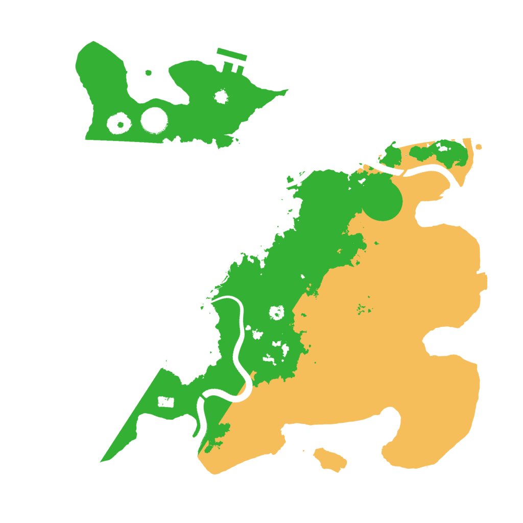Biome Rust Map: Procedural Map, Size: 3500, Seed: 588789373
