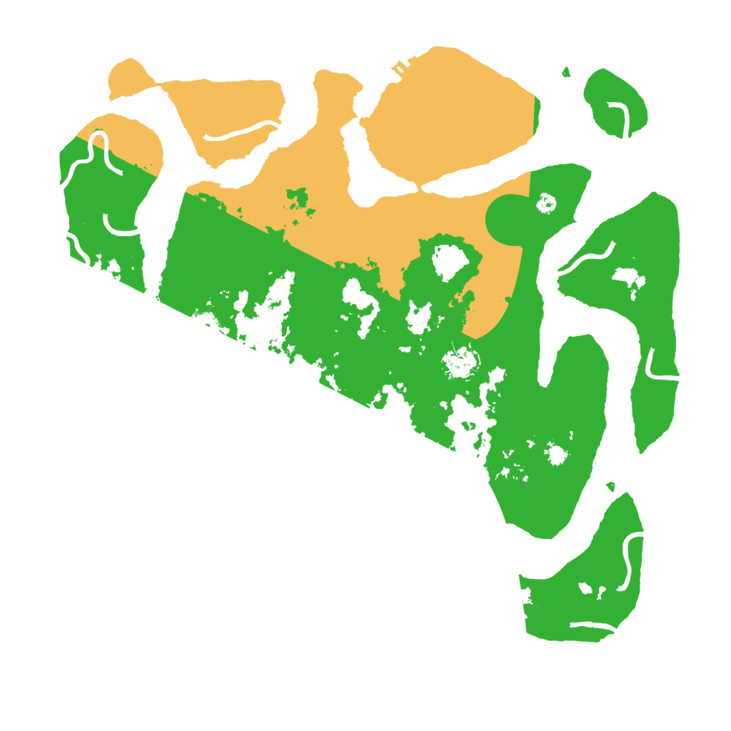 Biome Rust Map: Procedural Map, Size: 3800, Seed: 3