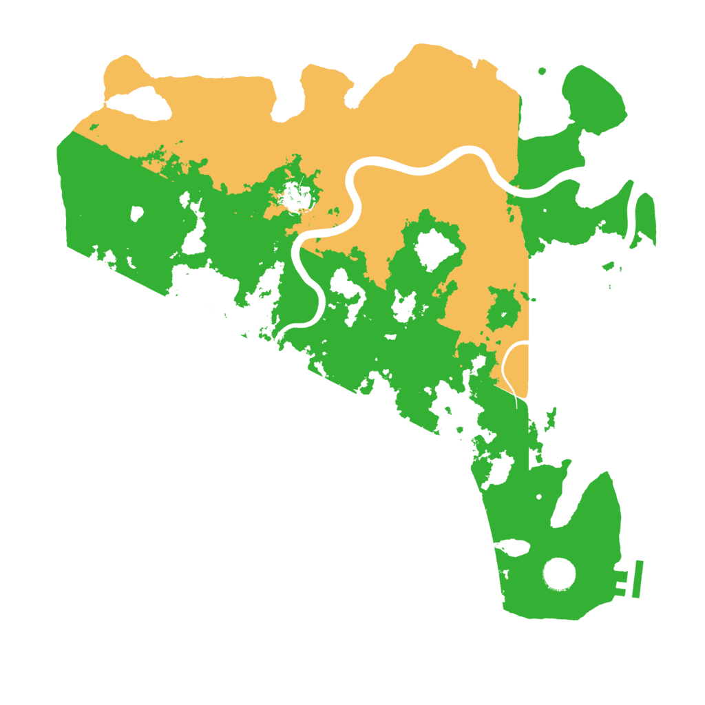 Biome Rust Map: Procedural Map, Size: 3800, Seed: 3