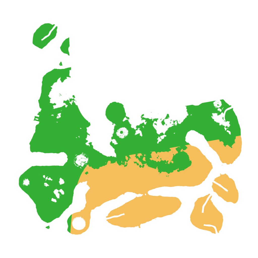 Biome Rust Map: Procedural Map, Size: 3500, Seed: 49270