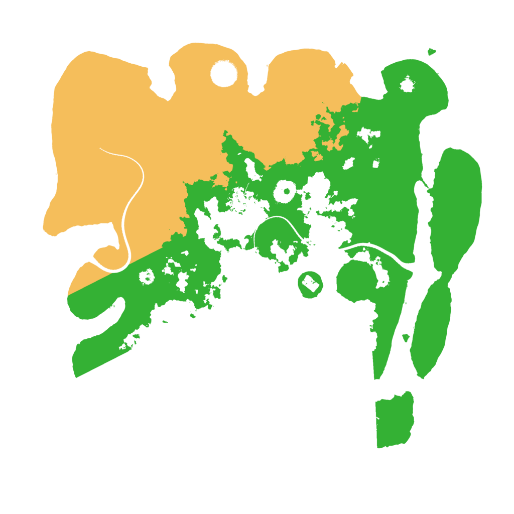 Biome Rust Map: Procedural Map, Size: 3400, Seed: 3873