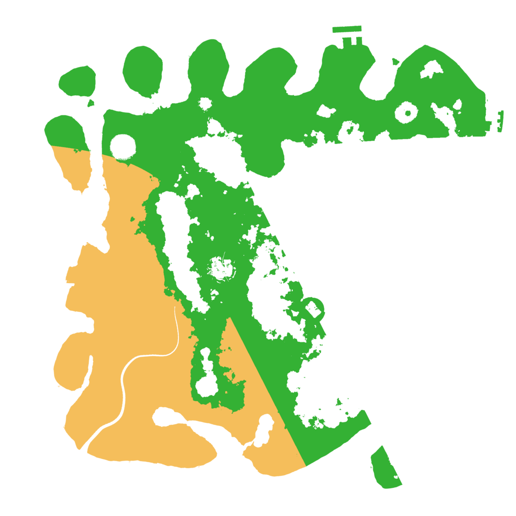 Biome Rust Map: Procedural Map, Size: 3600, Seed: 3466