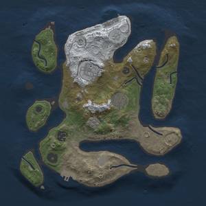 Thumbnail Rust Map: Procedural Map, Size: 2900, Seed: 5, 13 Monuments