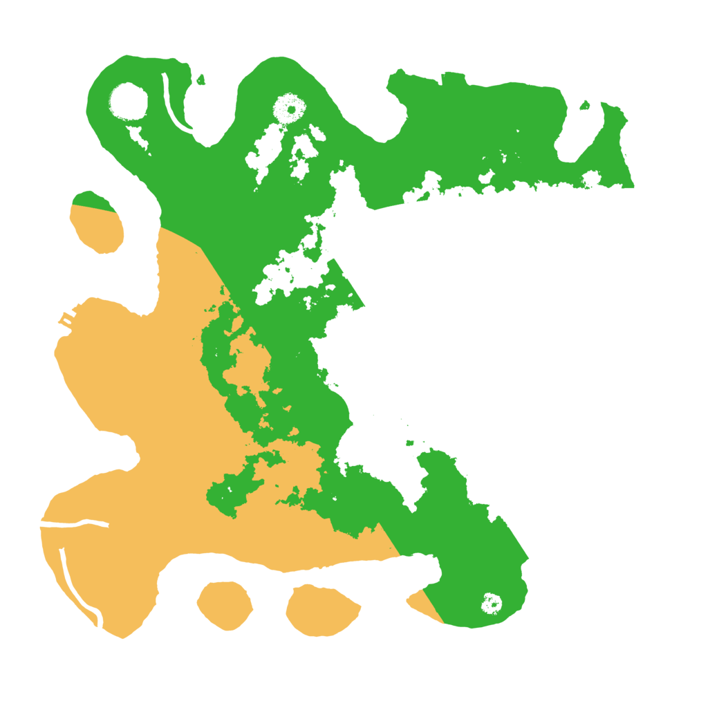 Biome Rust Map: Procedural Map, Size: 3500, Seed: 53