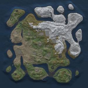 Thumbnail Rust Map: Procedural Map, Size: 4000, Seed: 1634034246, 20 Monuments