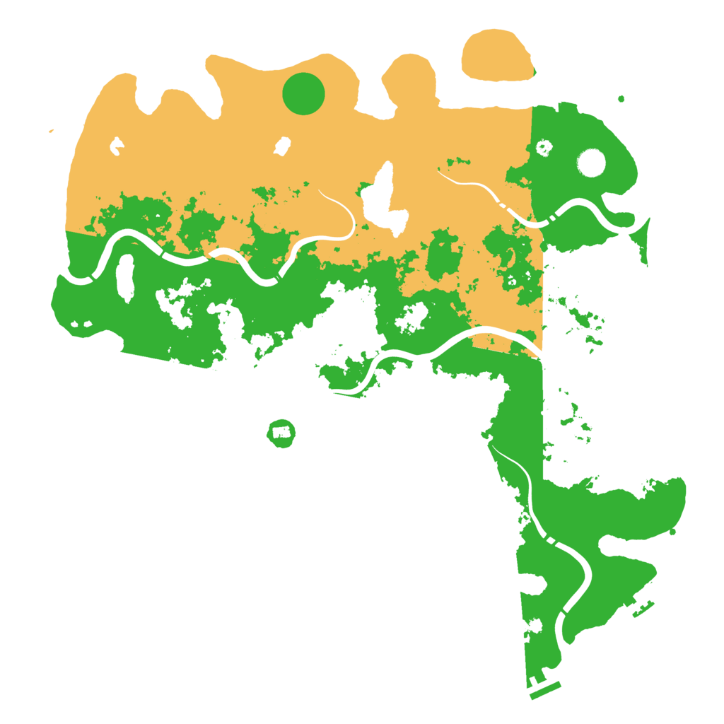 Biome Rust Map: Procedural Map, Size: 4500, Seed: 5459138