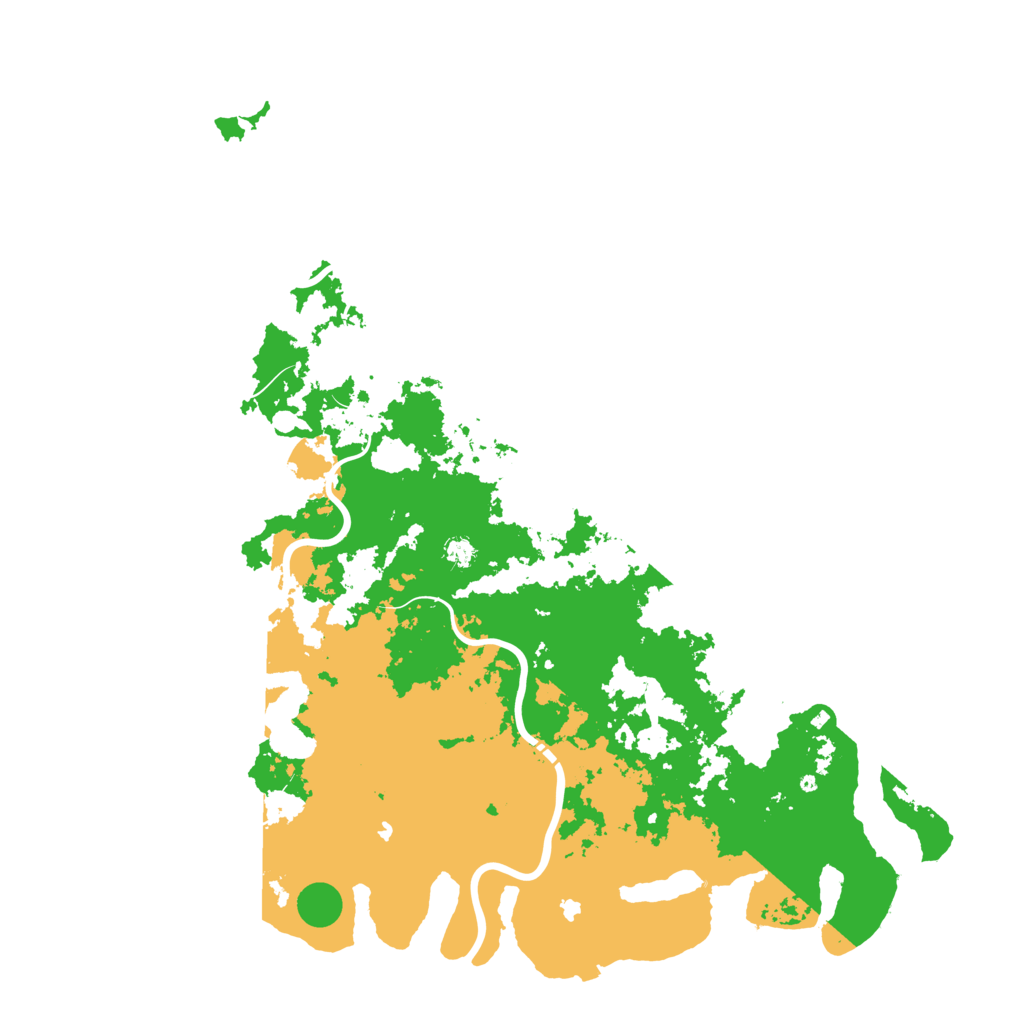 Biome Rust Map: Procedural Map, Size: 6000, Seed: 24
