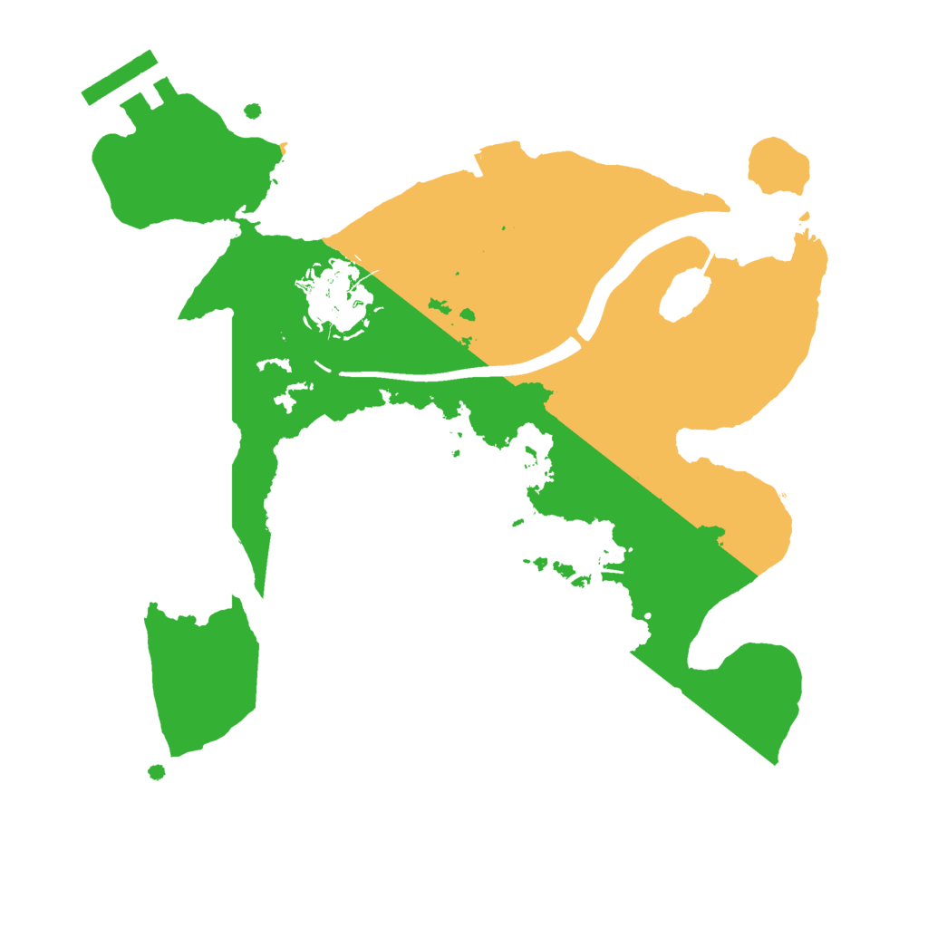 Biome Rust Map: Procedural Map, Size: 2300, Seed: 121315