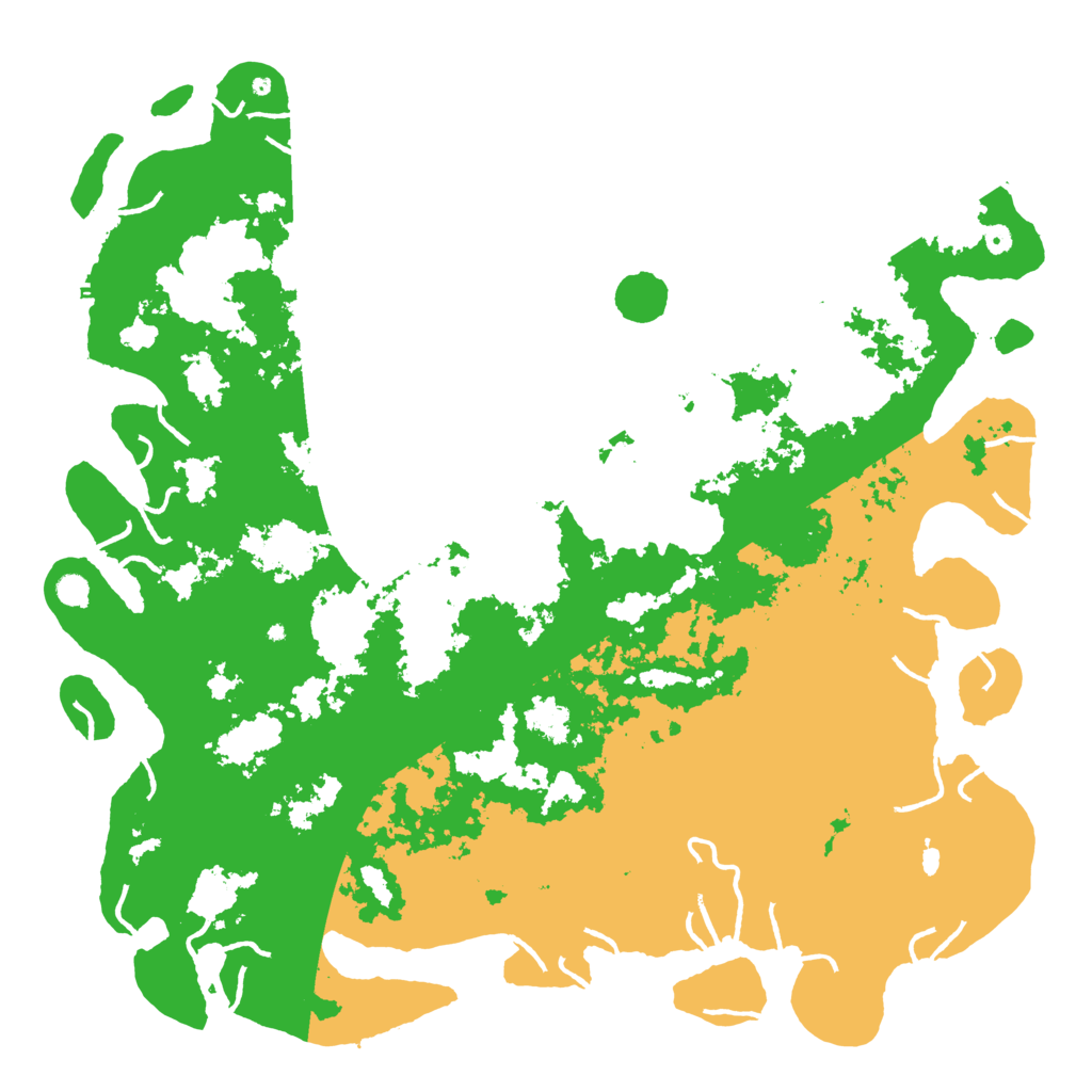 Biome Rust Map: Procedural Map, Size: 6000, Seed: 7614
