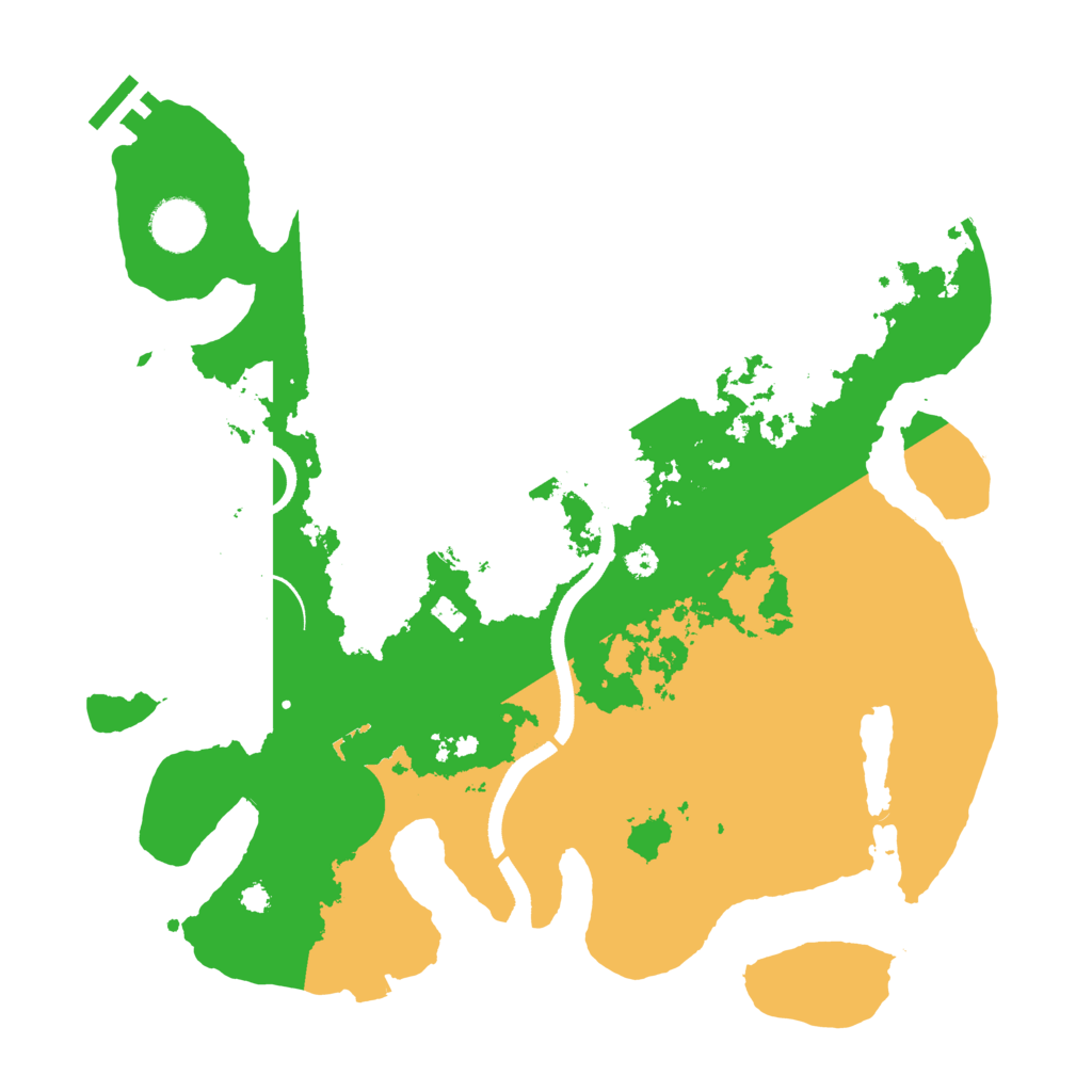 Biome Rust Map: Procedural Map, Size: 3500, Seed: 203170