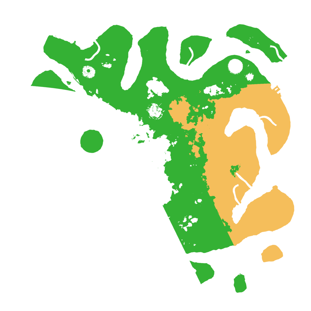 Biome Rust Map: Procedural Map, Size: 3700, Seed: 99131479