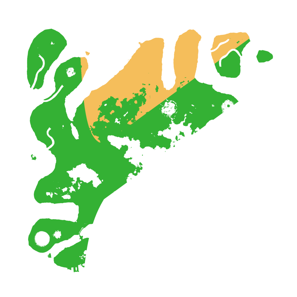 Biome Rust Map: Procedural Map, Size: 3500, Seed: 14880409