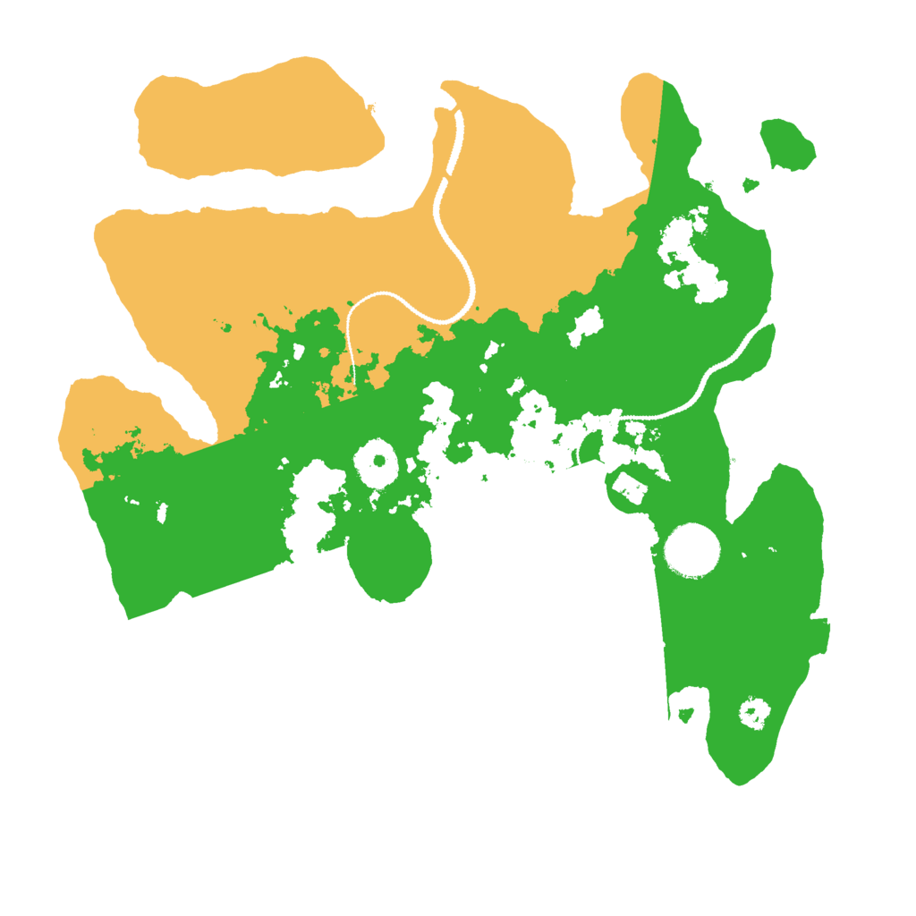 Biome Rust Map: Procedural Map, Size: 3000, Seed: 62211
