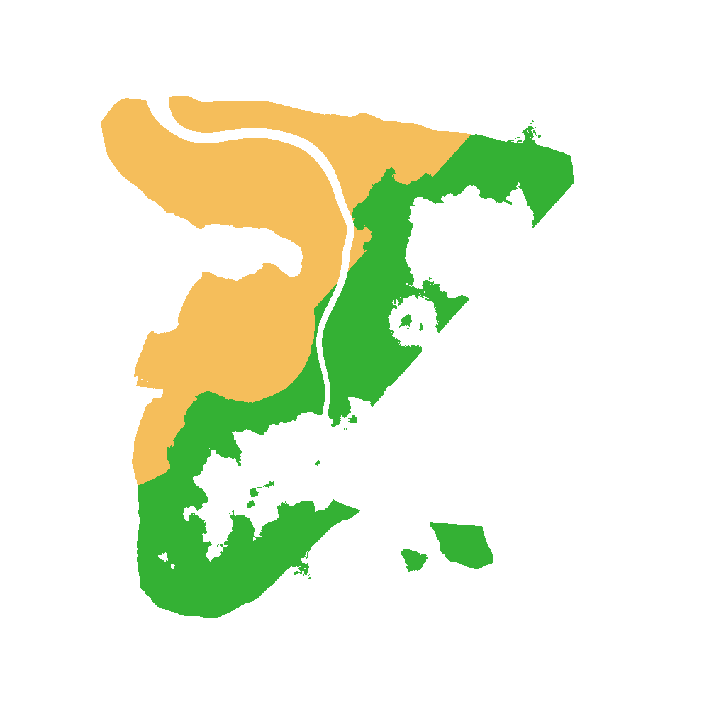 Biome Rust Map: Procedural Map, Size: 1500, Seed: 113498799
