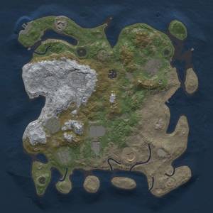 Thumbnail Rust Map: Procedural Map, Size: 3500, Seed: 3486489, 15 Monuments