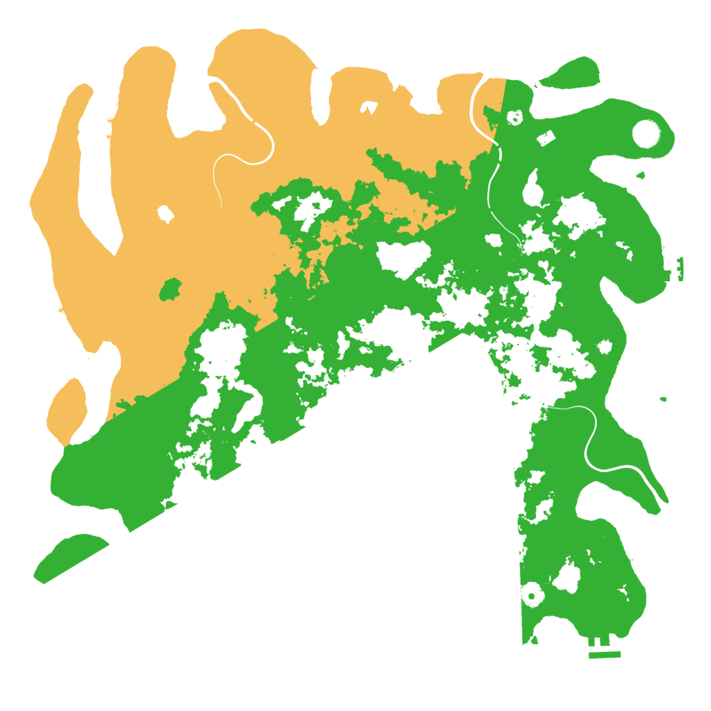 Biome Rust Map: Procedural Map, Size: 4500, Seed: 1029797150