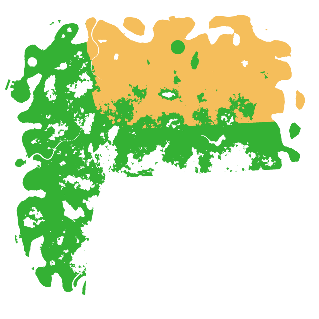 Biome Rust Map: Procedural Map, Size: 6000, Seed: 1989